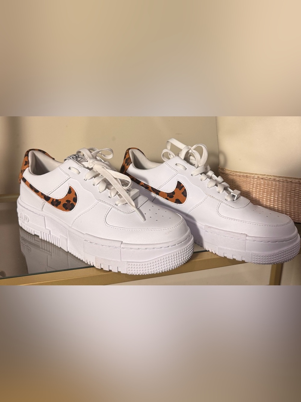 Nike AF1 Print Swoosh Sneakers